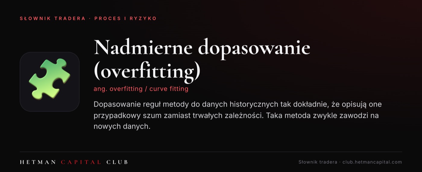 Nadmierne dopasowanie (overfitting)