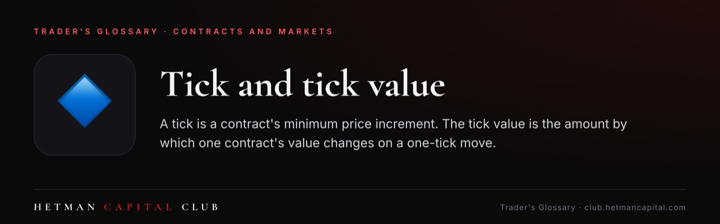 Tick and tick value