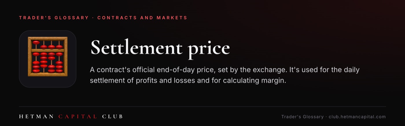 Settlement price