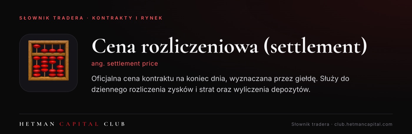 Cena rozliczeniowa (settlement)